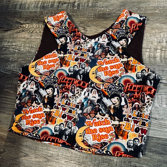 Handmade Fleetwood Mac Crop Top - Picture 2 of 2